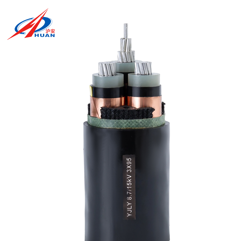 YJLV-8,7 kV Aluminiumkern, vernetztes, mit Polyethylen isoliertes, PVC-ummanteltes Stromkabel, nur für den Innenbereich